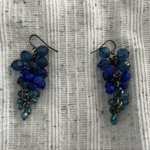 Cute blue and turquoise bead earrings